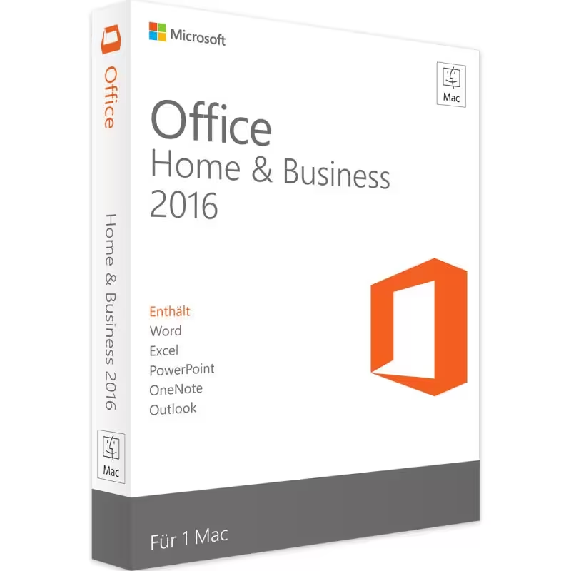Microsoft Office 2016 Home & Business für Mac